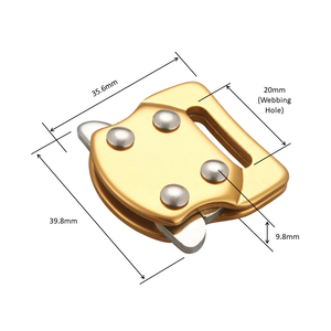Safety Belt Buckle <b>Small</b> Lightweight Aluminum Material <b>Side</b> Release For Outdoor Gear Strap Buckle - Product Image 2