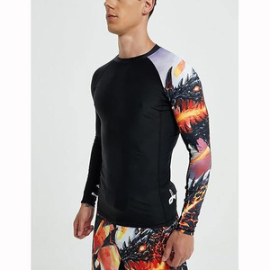 Custom Made High Quality <b>Men</b> MMA Rash Guards Full Sleeves <b>Compression</b> <b>Shirts</b> Eco-Friendly Anti-Bacterial Breathable Fighting - Product Image 6