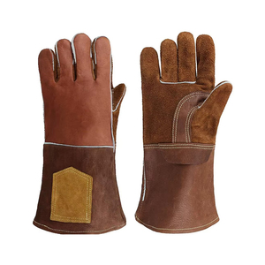 ถุงมือเชื่อมแบบยึดเกาะดีเยี่ยม ถุงมือหนังนิรภัยขายดีที่สุด ถุงมือเชื่อมราคาส่งถูก - Product Image 1