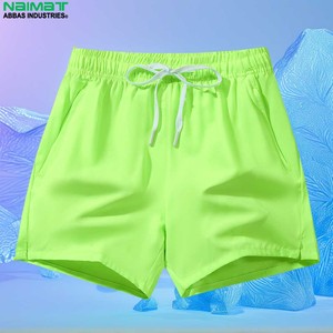 Pantalones Cortos Deportivos Casuales para Hombre NAIMAT, Negros, de Secado Rápido, Cintura Elástica, 100% Poliéster Tejido - Product Image 4