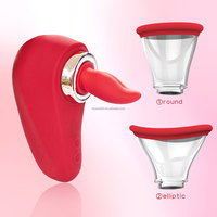 Oralsex-Spielzeuge Brustmassage Elektrische Nippel-Vakuumpumpen Großhandel Vaginalpumpen Klitoris-Saug- und Leckvibratoren für Frauen