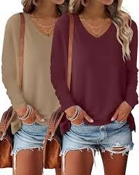 Camisetas Casuales de Moda para Uso Diario, Camisetas de Manga Larga para Mujer, Camisetas Básicas Suaves - Product Image 3