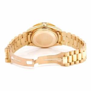 นาฬิกาข้อมือหรูหราประดับเพชรโมอิสซาไนต์ หน้าปัดสีน้ำเงิน ตัวเรือนทอง ระบบออโตเมติก สไตล์ฮิปฮอป สายสแตนเลส - Product Image 3