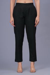 Pantalones de Algodón Premium para Mujer con Ajuste Cómodo, Diseño Elegante, Uso Diario, 2 Bolsillos Laterales - Product Image 2