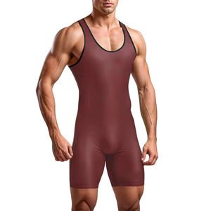 Professional Sports Wrestling Singlets MMA Powerlifting Jiu Jitsu Kimono Adult Unisex <b>Compression</b> Quick Dry Breathable Singlets - Product Image 2