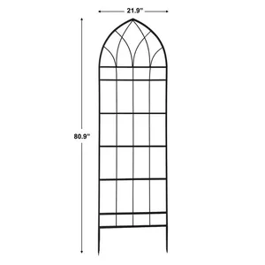 Treillis de jardin en métal robuste pour un support vertical fiable des plantes grimpantes dans les espaces extérieurs et les jardins. Durable. - Product Image 4