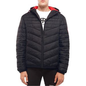 2026 High Quality Shiny Puffer Men's <b>Jackets</b> Breathable Fabric Custom Print Your Logo Oversize Hooded Zipper Style Puffer <b>Jacket</b> - Product Image 5