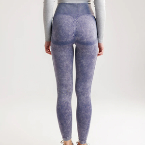 Leggings de sport et de yoga pour femmes 2025-26 avec logo personnalisé, effet froncé aux fesses, vente en gros, pantalons d'entraînement pas chers avec logos de marque - Product Image 4