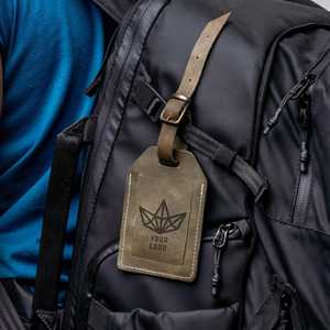 Etiquetas de Equipaje de Cuero Genuino con Logotipo Personalizado, Etiquetas de Viaje con Solapa de Privacidad, Etiquetas de Lujo para Maletas, Venta al Por Mayor LMP-0275 - Product Image 5