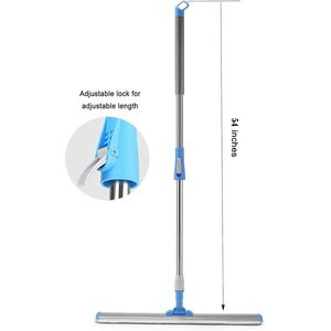 Mop Piatto in Microfibra Resistente da 24 Pollici con Manico Regolabile e 4 Panni Lavabili per Pulizie a Umido - Product Image 2