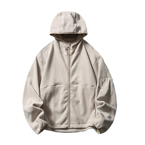 Sudadera con capucha y cremallera de forro polar extragrande Glory Custom, estilo urbano de invierno, corte holgado, unisex, OEM, ropa exterior. - Product Image 1