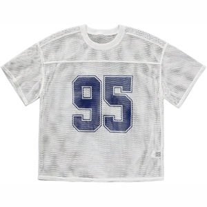 เสื้อยืดตาข่ายพิมพ์ลายระบายอากาศได้ดี ผู้ผลิตชุดกีฬาตามสั่ง - Product Image 3