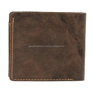 กระเป๋าสตางค์หนังสำหรับผู้ชายกระเป๋าใส่บัตรเครดิตด้านหน้าทำจากหนังแท้แบบบาง - Product Image 4