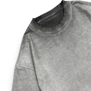T-shirts pour hommes 100% coton respirant à manches courtes, col rond, décontractés, tendance, personnalisés, de haute qualité, 220g, surdimensionnés, effet délavé à l'acide, effet délavé par le soleil - Product Image 6