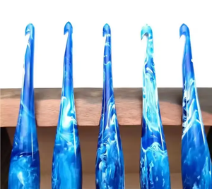 ชุดเข็มโครเชต์ SOFIYA CRAFT แบบ Ergonomic ทนทาน สีม่วง พร้อมขาตั้งไม้ ความยาว 20 ซม. ความหนา 3 มม. - Product Image 6