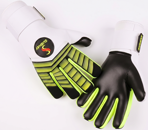 Gants de gardien de but professionnels, latex allemand Contact, coupe négative, logo de marque personnalisé, équipement de niveau compétition - Product Image 1