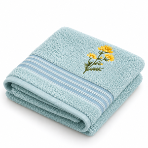 Toalla de Rizo Bordada de Algodón Premium para Limpieza Facial y Corporal - Product Image 5