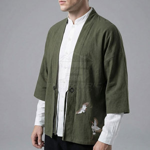 Chaqueta Kimono Japonesa de Invierno para Hombre, Suave y Cómoda, Tejido Transpirable Lavado, Material Duradero, Servicio OEM Frontal - Product Image 2