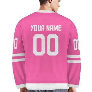 Maillot de hockey sur glace pour homme personnalisé par sublimation OEM, vêtements de sport de haute qualité, uniforme respirant, col en V, 100% polyester - Product Image 6