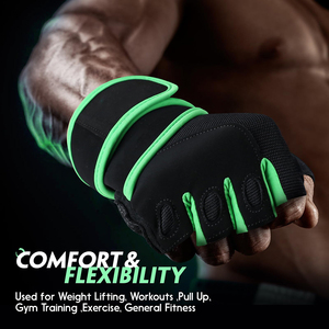 OEM Custom Half Finger Neoprene Weightlifting Gym Gloves for Sports Breathable Lightweight Non-Slip <b>Waterproof</b> Unisex - Product Image 2
