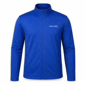 Veste de sport à fermeture éclair intégrale, col montant, pour entraînement, jogging et fitness, en polyester et élasthanne, avec logo personnalisé, fabrication usine - Product Image 1