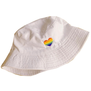 Chapeau Bob Rose à Motif Floqué Visage et Cornes pour Enfants Unisexe Printemps-Été Tenue Décontractée - Product Image 5