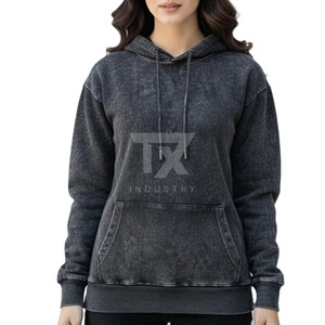 Sweat à capuche Spider unisexe, style tendance, chaud pour l'hiver, manches longues, délavé à l'acide, 100% coton, imperméable à l'avant - Product Image 1