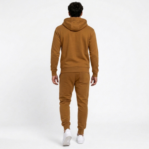 Custom Logo Oversized Boxy Cropped Hoodie <b>Men</b> Stacked <b>Baggy</b> <b>Jogger</b> Flare Sweatpants Sweat suit <b>Men's</b> Two Piece Sets Tracksuit - Product Image 2