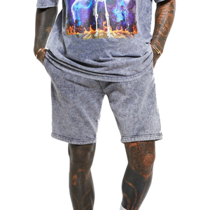 Top Best Selling Custom Design <b>Men</b> Acid Wash <b>Shorts</b> Casual Wear Adult Size Comfortable Fit Solid <b>Pattern</b> <b>Men</b> Acid Wash <b>Short</b> - Product Image 1