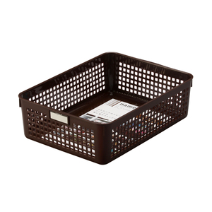 Cesto portaoggetti Inomata B5 marrone con personalizzazione del nome - Product Image 1