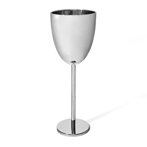 Cubo de Hielo Clásico de Acero Inoxidable con Asas de Bola Negras, Enfriador de Vino Redondo, Recipiente para Bebidas - Product Image 6