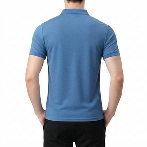 Polo classique pour homme en coton doux et respirant, polo de golf avec logo personnalisé, polo tendance pour homme, polo en coton premium uni - Product Image 2