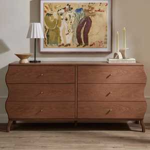Modern Solid Wood Dresser Cabinet Bedroom Storage <b>Drawer</b> Wooden Sideboard Furniture - Product Image 6