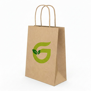 Personalización OEM posible para bolsas de papel ecológicas de calidad excepcional para uso en empaques de comida para llevar, procedentes de la India. - Product Image 1