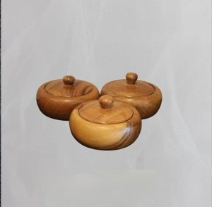 Caja de madera natural hecha a mano con bandeja, multifuncional, decorativa, recipientes de almacenamiento de madera, caja para tarros al mejor precio - Product Image 5