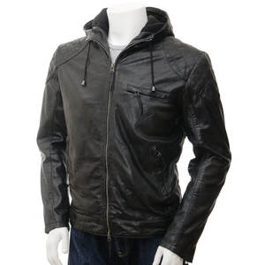 Chaqueta de Invierno para Hombre de Cuero Vacuno Genuino, Estilo Urbano, con Logotipo y Etiqueta Personalizados, Impermeable, Resistente al Viento y Transpirable - Product Image 1