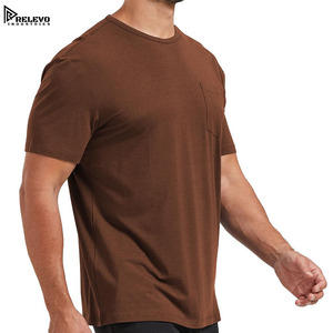 T-shirt décontracté pour homme fabriqué au Pakistan, à manches longues, double couche, polyester/coton, avec poche avant, séchage rapide, respirant, coupe ample - Product Image 2