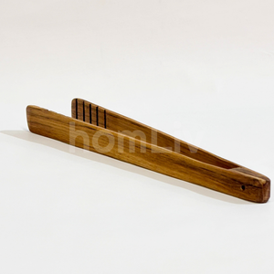 OEM Natural Teak Wood Kitchen Tongs Eco Friendly Sustainable Foodgrade No <b>Paint</b> and Varnish Halal Customized Cooking - Product Image 1