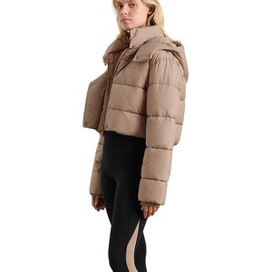 แจ็คเก็ตพัฟเฟอร์ทรงครอปคุณภาพสูง เสื้อผ้าผู้หญิงผู้ชาย สำหรับฤดูหนาว ขายส่ง แจ็คเก็ตพัฟเฟอร์แบบสั่งทำ ดีไซน์ล่าสุด - Product Image 4