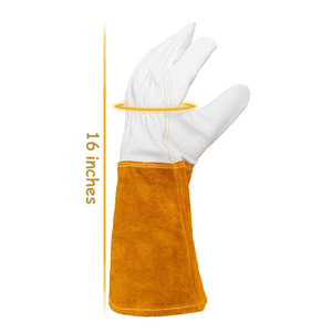 Top Quality Custom Leather Material Made Safety <b>Gloves</b> Top Selling High Quality Industrial Safety <b>Gloves</b> - Product Image 2
