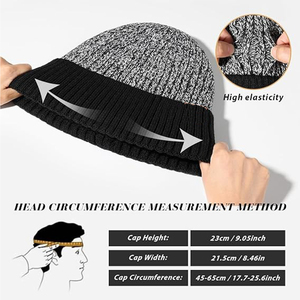 Gorro de Punto Personalizado con Logotipo, Gorro de Invierno de Alta Calidad, Gorro de Calavera a Rayas Cálido y Moderno, Unisex, Venta al Por Mayor Directa de Fábrica - Product Image 4