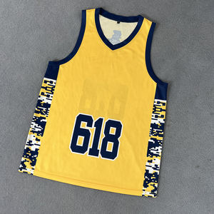 Ropa de Baloncesto para Hombre Adulto - 100% Poliéster, Estampado Digital 3D, Sin Mangas, Transpirable, para Equipos Deportivos - Product Image 1