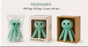 Peluche de Pulpo Adorable, Juguete de Peluche Suave de Velboa, Regalo para Niños, Animal Marino Seguro para Bebés, Personalizable, OEM, Venta al Por Mayor - Product Image 6