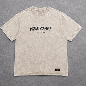 Camiseta Vibe Craft para Hombre, Corte Regular, 100% Algodón, Manga Corta, Cuello Redondo, Logotipo Frontal Sólido, Transpirable, Ecológica, de Secado Rápido, Informal - Product Image 6
