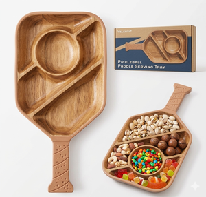 Bandeja de Servir de Madera, Tabla de Servir Moderna para Cocina, Tabla de Servir Decorativa - Product Image 3