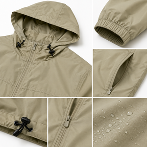 Veste coupe-vent légère avec une silhouette moderne, tissu respirant et coupe confortable, idéale pour les voyages et les activités de plein air. - Product Image 6