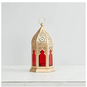 Wholesale Mini Gold Metal Hanging <b>Lantern</b> <b>Set</b> Vintage Moroccan Style Decorative Candle Holder For Wedding Decor Diwali Festive - Product Image 2