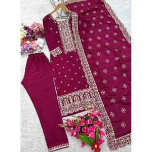 Conjunto Dupatta de pantalones de fiesta para mujer - Product Image 1