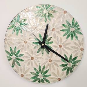 Modern natural shell <b>wall</b> hanging <b>clocks</b> handcrafted mother of pearl <b>clock</b> <b>walls</b> <b>decoration</b> - Product Image 5