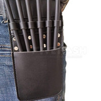 Sacoche de tir à l'arc en cuir pour homme, coutures robustes, ceinture réglable, pratique pour l'extérieur, légère et confortable
